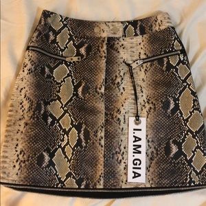 I.AM.GIA Snakeskin Skirt
